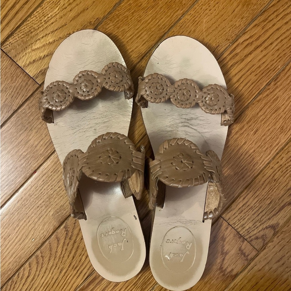 Jack Roget Lauren sandals in Brown .